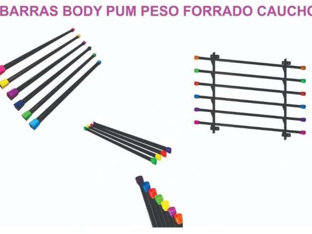 Barras de peso forradas con caucho