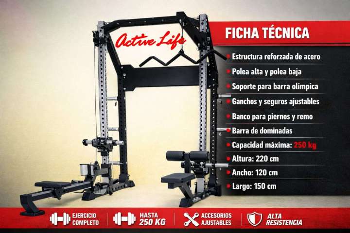 LEXUFIT JAULA - POLEA    ALTA-   BAJA