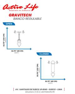 Banco ajustable GRAVITECK Line 108
