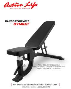 BANCO AJUSTABLE GYMRAT
