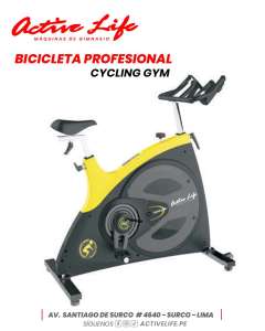 BICICLETA SPINNIN PROFESIONAL - CYCLING GYM