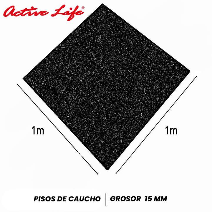 BALDOSA DE CAUCHO  Tiene 15 mm de caucho
