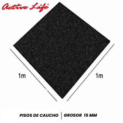 BALDOSA DE CAUCHO  Tiene 15 mm de caucho