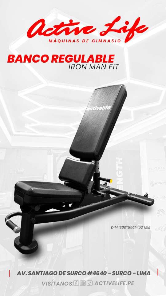 BANCO RECLINABLE IROMAN FIT