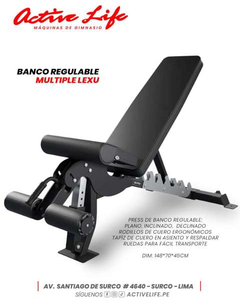 Banco reclinable Multiple Lexu
