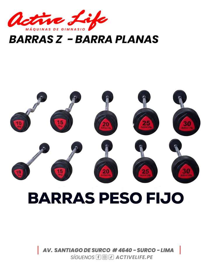 Barras con peso fijo