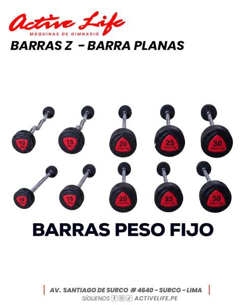 Barras con peso fijo